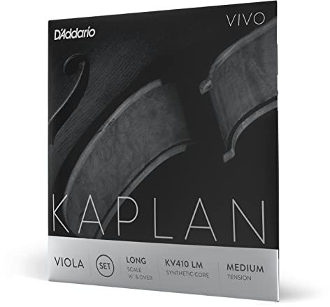 D'Addario Kaplan Vivo Viola-Saiten - Vollständiger Satz - KV410 LM - Violasaiten - Lange Skala, Mittlere Spannung