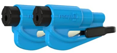 RESQME GBO-RQMTWIN-BLAU Herramienta Rompecristales, Azul, 2 Unidades