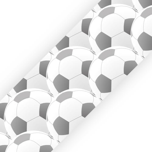 SuperDuperDecor - Football - Bedroom Wall Border - Eco Friendly 1.3m Self Adhesive Strips - Black Balls