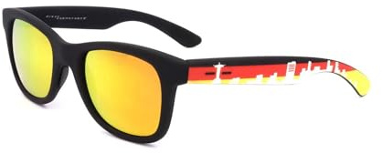 Italia Independent Sunglasses German Flag Rectangular Unisex Innovative Technology Men & Women's Eyewear with Brand's Case