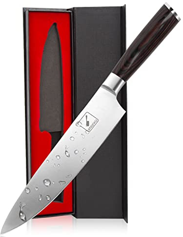 imarku Japanese Chef Knife - Sharp Kitchen Knife 8 Inch Chef's Knives HC Steel Paring Knife, Unique Gifts for Men and Women, Gifts for Mom or Dad, Kitchen Gadgets with Gift Box, Fathers Gifts