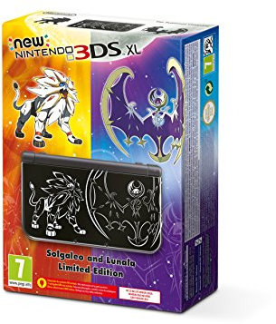 New Nintendo 3DS - Consola XL, Color Negro - Edición Pokémon Sol / Luna (No Incluye el juego) - [Edizione: Spagna]