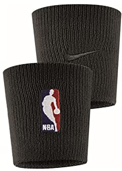 Nike NBA Muñequera, Unisex Adulto, Multicolor (Negro/Negro), Talla Única