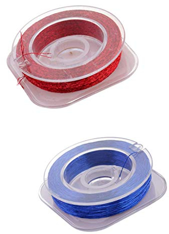 Unbekannt 2 x 50 m Angelrute Führungsring Wrapping Line Angelrute BAU-Reparatur DIY Equipment AOD