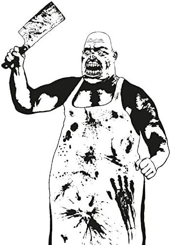 X-Targets Große Zielscheiben Zombie Butcher/Riesige 53x84 cm/Papier 120g/m² (5 Stück)