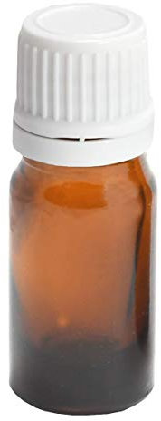 MV-Versand 10 x 5ml Medizinflaschen | Apothekerflaschen aus UV-Schutz Glas | Tropferflaschen Braunglas mit Schraubverschluss