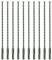 SabreCut SDSD6_10 - Juego de 10 brocas SDS Plus para ladrillos de hormigón, 6 mm x 310 mm