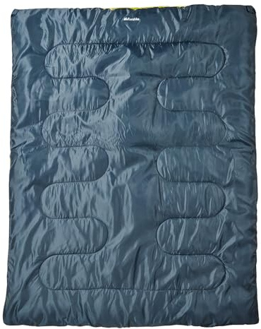 Eurohike Snooze Double Sleeping Bag with All-around Zip for Adults, Teens, Kids, 2 People, 2 Season, Spacious, Warm, Indoor & Outdoor Use, Camping, Hiking, Backpacking, Compression Bag, Navy