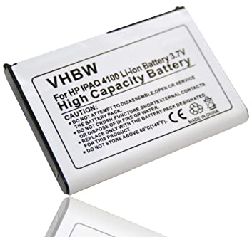 vhbw 1x Akku kompatibel mit Fujitsu-Siemens Pocket Loox N560 Handheld Computer Scanner (1000 mAh, 3,7 V, Li-Ion)