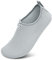Racqua Wasserschuhe für Männer und Frauen, Barfuß, Strand, Schwimmschuhe, schnell trocknende Aqua-Yoga-Socken für Pool, Reisen, Kajakfahren, Fluss Grau 36-37