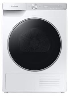 Samsung Series 9 OptimalDry™ DV90T8240SH Wifi Connected 9Kg Heat Pump Tumble Dryer - White - A+++ Rated