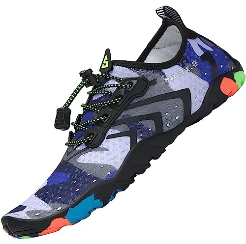 SAGUARO Scarpe da Scoglio Uomo Scarpette da Scoglio Donna Scarpe Mare Antiscivolo Scarpette Mare Scarpe Acqua Asciugatura Rapida Scarpe per Spiaggia Immersione Surf Viola Gr.44 EU