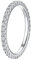 Suplight Damen Ringe mit Stein Silber 925 Fingerring Eheringe Verlobungsring Breite 2mm Größe 14,8mm silber