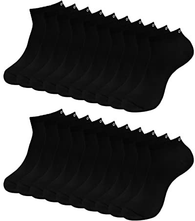 ONE STRANGE ROCK Herren Damen Sneaker Socken 10 Paar, Größe:39-42, Artikel:-900 black rock