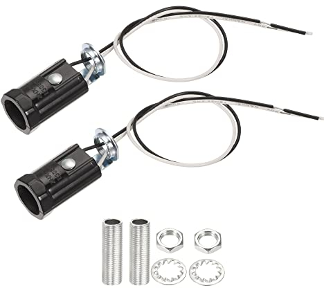 sourcing map 10er Pack E12 Lampenfassung 1.69 Höhe LED Lampenhalter 9.8 M10 für Leuchter