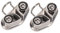 Cam Cleat für Boote, Cam Cleat aus 316 Edelstahl mit Drahtführungsring, Pilates-Ausrüstung für Segelboote, hochglanzpoliert für 10 mm Seil