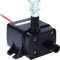 Retoo Mini bomba de agua de 12 V, bomba sumergible submersible para acuario, 240 l/h 4,8 W, sin escobillas, bomba sumergible pequeña, bomba de fuente, bomba centrífuga, diámetro de la boquilla: 8 mm