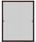 APANA - Fenster Fliegengitter mit Alurahmen & strapazierfähigem Fiberglasgewebe - Insektenschutz Fenster mit umlaufender Bürstendichtung - Fenster Montage ohne Bohren (130 x 150 cm | Braun)