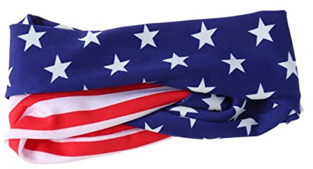 FRCOLOR Hair Accessories for Men Bandana for Men Womens Head Scarf American Flag Headbands for Women 4th of July Headband for Women 4th of July Hair Accessories Patriotic Headwear Headgear