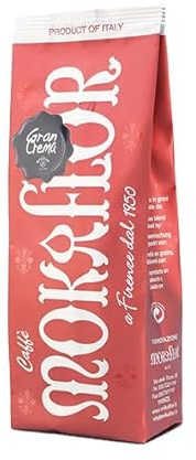 Mokaflor Miscela Gran Crema - Ganze Kaffeebohnen, 1000g - Hell gerösteter Kaffee mit vollmundigem Geschmack, kräftigem Aroma & cremiger Konsistenz - Ideal für Crema und den Heimgebrauch