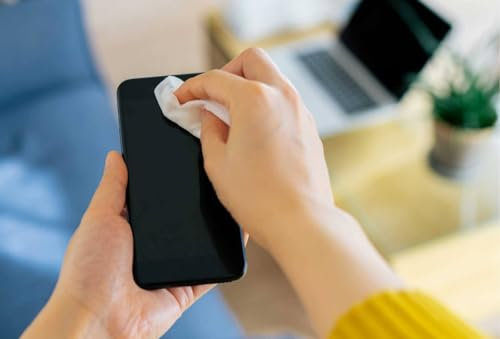 Lot de 5 lingettes de nettoyage pour écran smartphone, écran PC, verres poussière