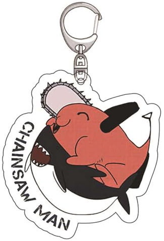 acsewater Halloween Anime Pochita Chainsaw Man Keychains Purse Handbag Bag Decoration Pochita Key Rings