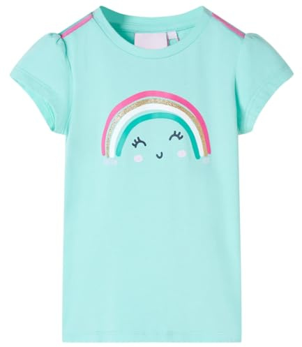 vidaXL Kinder-T-Shirt Helles Minzgrün 116