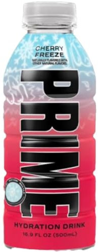 PRIME Hydration Cherry Freeze Rare | Sports Drinks | Electrolyte Enhanced for Ultimate Hydration | 250mg BCAAs | USA IMPORT | 16.9 Fluid Ounce | 500ml