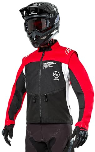 Alpinestars 3700125-1342-L: Pro-Dura Jacke, Schwarz/Hellrot/Weiß, Gr. L