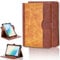 hülle Kompatibel für Duoduogo G20 Tablet Hülle Case Schutzhülle 360-Grad-Drehung Multi-Viewing Angels PU Leder Stand Folio Cover Braun