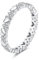 Verlobungsring Weißgold Moissanit Echt Gold 585, Damen Hochzeit Ringe Herz Eternity Eheringe für Frauen Gr. 52 (16.6)