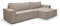 VENASI MÖBEL Hugo XL Ecksofa mit Schlaffunktion und Bettkasten Cord-Stoff Schlafsofa Eckcouch Sofa (Braun)