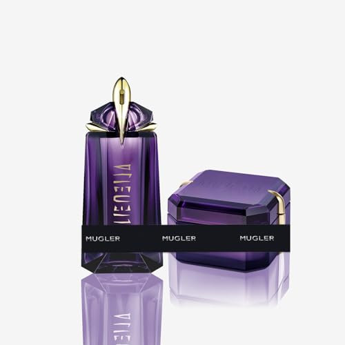 MUGLER Alien Eau De Parfum, Perfume Para Mujer, Ambarino, Amaderado y Floral, Fragancia Excepcional, Recargable, 90 ml + MUGLER Alien Crema Corporal Perfumada, 200 ml
