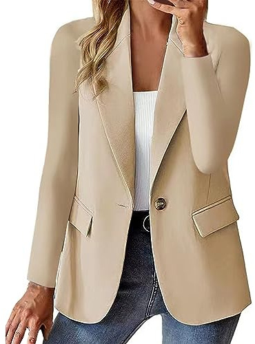 Blazer Chaquetas de exterior para mujer, cárdigan, chaqueta, blusa, chaqueta de entretiempo, disfraz occidental, abrigo corto, abrigo para mujer, vestido blazerkleid oversize blazer blazer abrigo