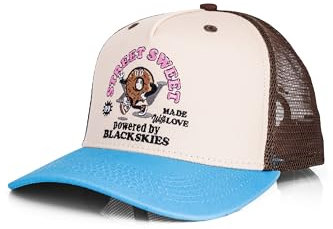 Blackskies® 15th Anniversary Trucker Cap - Donut | Unisex Baseball Cap für Damen Herren Stylische Skater Surfer Kappe Sommer Streetwear Mütze Männer Frauen Outdoor Basecap Freizeit Festival