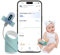 Babytone Baby Sleep Monitor, Smart Baby Sleep Sock Tracking Heart Rate, Oxygen Level and Movement, Wearable Infant Foot Monitor with APP Bluetooth for 0-36 Months Newborn