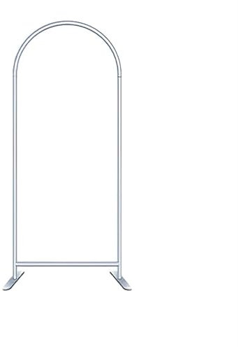 EnxJire Arche de Jardin Support en Alliage d'aluminium for Arche, décorations, Cadre doré, argenté, Fleurs artificielles, décoration, Couverture en Tissu, Accessoires(Silver H180x80cm)