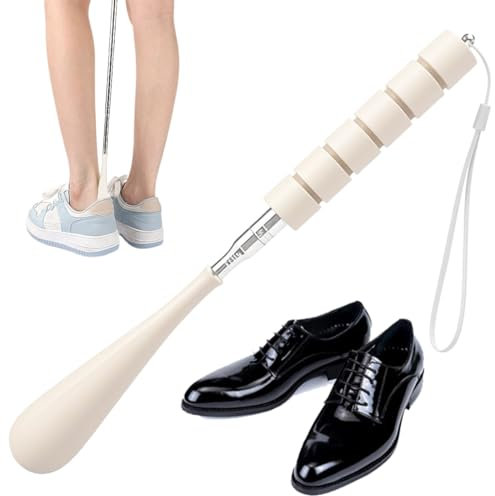 Chausse Pied Long -Telescopique, Chausse Pieds Long Manche En Métal Et Plastique, Chausse-Pied Long, Chaussé Pied Manche Long