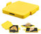 Ruaizel Tostadora para microondas, sándwiches tostados de silicona, tostadora de sándwiches de microondas para sándwich de pan (amarillo)