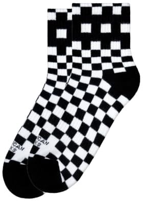 American Socks Calzini Classici Retro alla Caviglia Sportivi a Righe
