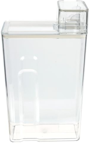 Waschmittelflasche zum Nachfüllen Transparente 23,5x12,5x5,5cm PET | Pressverschluss, Klare Skala am Deckel, Glatte Form, für Wäsche und Spülmittel im Haushalt