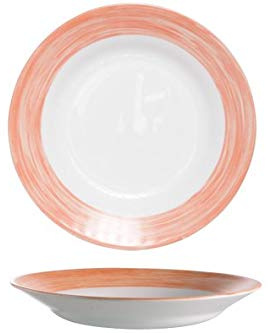Arcoroc Brush Orange Restaurant Teller tief 22,5cm, 6 Stück
