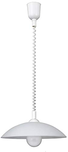 Rabalux 4780 Pendelleuchte Round aus Kunststoff Glas weiß Ø40cm rolly