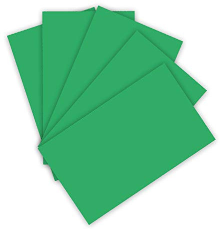 folia 6122/4/54 - Tonkarton 220 g/m², Bastelkarton in smaragdgrün, DIN A4, 100 Blatt, als Grundlage für zahlreiche Bastelarbeiten