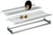 Kit scolapiatti cromato da incasso con telaio regolabile 86x25 cm