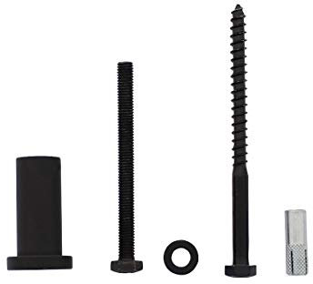 Intersteel Satz von 5 Entfernungsteile 50 mm für Schiene Schiebetürsysteme Schwarz