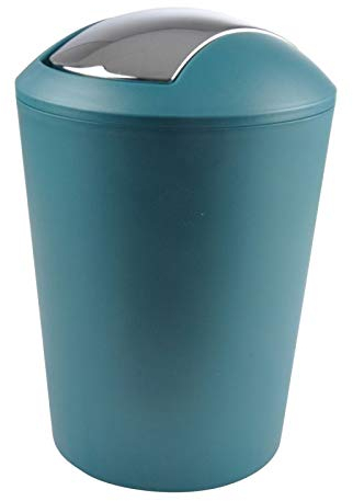 Paris Prix Poubelle à Bascule Vitamine II 5L Bleu Émeraude