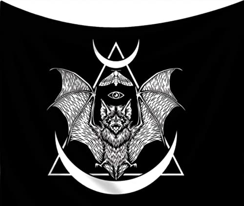 DYRLHZ Fledermaus Wandbehang Wandbehang für Schlafzimmer, Decke, Wandkunst, Schwarz und Weiß für Wohnzimmer, Schlafzimmer, Heimdekoration
