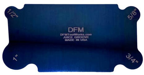 DFM Blue Curved Cabinet Scraper Cards Made in USA (Juice Groove Qty 1)