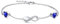 Qings Infinity Armband Damen Sterling Silber Unendlichkeit Liebes Herz Armbänder mit Saphir Geburtsstein Charm Blau Herz Zirkonia Verstellbar Armkette Muttertag Weihnachten Geschenk für Mama